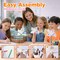 4E's Novelty 24 Pack DIY Pinwheels Craft for Kids, Bulk Summer Pinwheel Craft Kit, Color Your Own Paper Windmill for Pinwheels for Kids July 4 Party, Bulk Pinwheel for Spring Art and Creativity